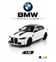 BMW G80 M3 CS LCI 1:18 Ölçek Metal Diecast Maket Araba Lisanslı Model Araç Beyaz
