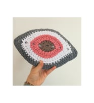 Dekoratif Gri Renkli Göz Yastık, Pamuklu Evil Eye Araç Yastığı