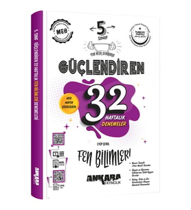 Ankara Yayıncılık 5. Sınıf Güçlendiren 32 Haftalık Fen Bilimleri Kazanım Denemeleri (Çok Renkli)