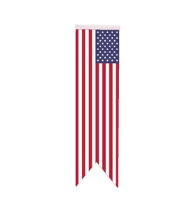 Masa Üstü Kırlangıç Amerika Bayrağı - 8x30cm Çift Taraflı Saten Kumaş