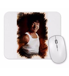Jackie Chan Portrait Mouse Pad