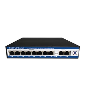 Novacom NVC-PSE0820G 100/1000MB 8 Port POE + 2 Port Uplink Switch
