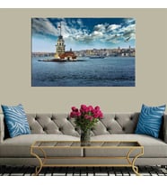 Miyrem Exclusive Serie"  İstanbul Kız Kulesi Kanvas Tablo