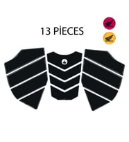 Grippatch - HONDA CB-125-F İLE UYUMLU KAYDIRMAZ 6D KARBON 13 PARÇA TANK PAD SETİ