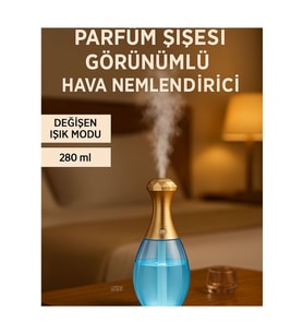 Renkli Parfüm Şişesi Hava Nemlendirici Buhar Makinesi, ferahlatıcı ve şık tasarım