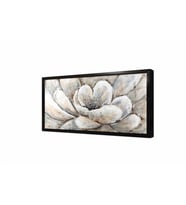 Tablosan Modern Tek Çiçek Çerçeveli Cam Tablo
