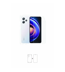 Redmi Note 12R Full Kaplama Ön Arka ve Yan 360 Derece Kaplayan Esnek Poliüretan Film