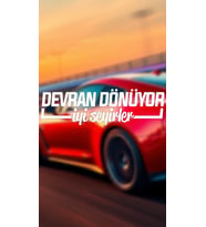 Devran Dönüyor, İyi Seyirler Yazı JDM Araba-Motosiklet Cam Etiket Sticker 24x7cm Beyaz Renk