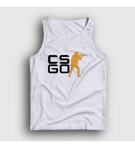 Presmono Unisex Beyaz Logo Oyun Counter Strike Cs Go Atlet 323471tt (Beyaz)