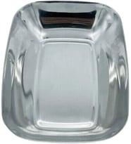 Paslanmaz Çelik Kayık Tabak Kase, 18/10-304 Çelik,14x10 cm, Gümüş, Çerezlik, Meze ve Salata Sunumu, 1 Adet