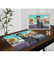 BK Gift Kişiye Özel Motorcu Tasarımlı 1000 Parça Profesyonel Puzzle-2, 1000 Puzzle, Arkadaşa Hediye
