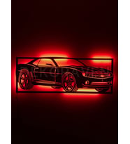 Araba Led Işıklı Tablo