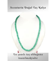 Nelleovana Aventurin Doğal Taş Kolye ( Tüm Şans Oyunlarında En Şanslı Taş Bilinir ) 6 Mm ( Aa Kalite )