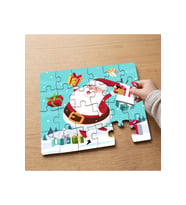 Noel Baba (Santa) Tasarımlı 24 Parça Ahşap Çocuk Puzzle