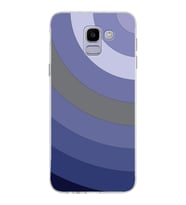 Samsung Galaxy J6 Kapak Renk Cümbüşü Tasarımlı Şeffaf Silikon Kılıf