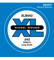 D'Addario XLB042 XL Nickel Wound Bas Gitar Tek Teli - 0.042 İnç (Aksesuar)  0.042 İnç Kalınlık, Karakteristik XL Nickel Wound Parlaklığı, Mükemmel Projeksiyon ve Dayanıklı Yapı