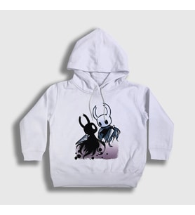 Presmono Unisex Çocuk Beyaz Shade Oyun Hollow Knight Kapüşonlu Sweatshirt 493322tt