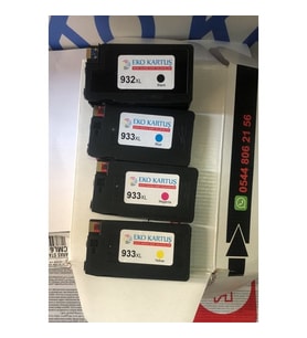 Hp 932XL-933XL 4 Renk Muadil Kartuş