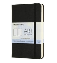 Moleskine Sert Kapak Suluboya Defteri Siyah (9x14) - 6741