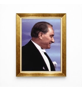 Tablore Atatürk Portre Dekoratif Çerçeveli Kanvas Tablo