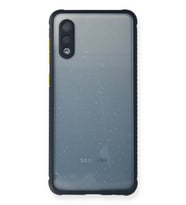 Mey İthalat® Samsung Galaxy A02 Kılıf Miami Şeffaf Silikon - Lacivert