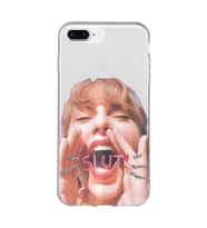 Iphone 7 PLUS - 8 PLUS Uyumlu Taylor Swift Tasarımlı Şeffaf Telefon Kılıfı