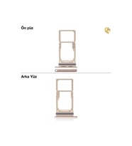 Samsung Galaxy A33 Sim İç Yuvası Çiftli ile Uyumlu Turuncu Çiftli sim yuvası ikili sim tepsisi çiftli sim aparatı dual sim çekmecesi