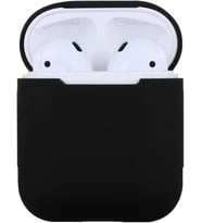Apple AirPods 2/1 Nesil Uyumlu Kılıf Silicone Fit (Silikon) Black