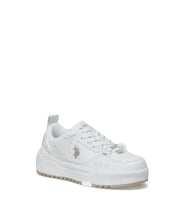U.S. Polo Assn Dance Wmn 4Fx Beyaz-Bej Bayan Sneaker Ayakkabı  (Beyaz - Bej)