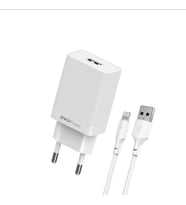 DVIP N13 2.4A UsbA to Lightning Kablolu Hızlı Şarj Aleti Set Beyaz