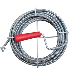 9 mm Kalınlık, Dayanıklı Metal Tel, Lavabo ve Gider Borusu Açacağı, Tıkanıklık Giderici, Spiral Tel, Ergonomik Sap, Kolay Kullanım, Lavabo, Tuvalet, Banyo, Küvet Açıcı (15 M)