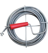 9 mm Kalınlık, Dayanıklı Metal Tel, Lavabo ve Gider Borusu Açacağı, Tıkanıklık Giderici, Spiral Tel, Ergonomik Sap, Kolay Kullanım, Lavabo, Tuvalet, Banyo, Küvet Açıcı (15 M)
