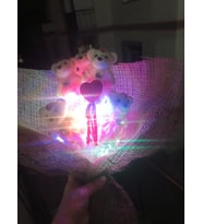 Led Işıklı Ayıcık Buket