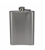 Steel 9 fl Oz 304 Paslanmaz Çelik 265 Ml İçki Matarası 13x9 (Gümüş)