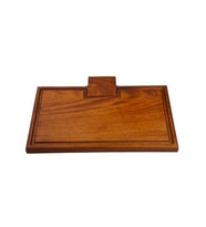 Kare Logolu Tahta 27x38cm (Kahverengi)