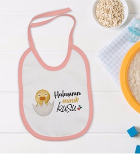BK Kids Pembe Bebek Mama Önlüğü - Model 80