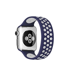 Watch 38Mm Ayarlı Delikli Kordon (Saat Değildir) - Lacivert-Beyaz