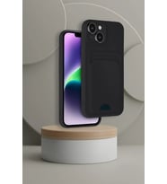Pilelistore   iPhone 14 Kılıf Kelvin Kartvizitli Silikon - Siyah