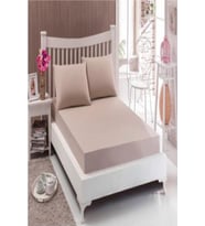 Altın Karma Havlu Lastikli Çarşaf Takımı 180x200 Cm 2 Adet 50x70 Cm Yastık Kılıfı