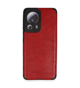 Xiaomi Mi 13 Lite Kılıf Loop Deri Silikon - Kırmızı