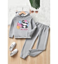 Çocuk Sweet Dream Panda Eşofman Takımı (Gri)