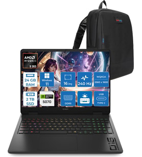 Hp Omen Amd Ryzen™ Aı 9 365 Ddr5 24GB 2tb SSD 16INÇ Wqxga (2560 x 1600), 240 Hz, 3 Ms 500NİTS IPS Windows 11 Home Taşınabilir Bilgisayar C52QZEAH05+ZETTAÇANTA