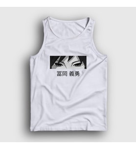 Presmono Unisex Beyaz Eyes Giyu Tomioka Anime Demon Slayer Kimetsu No Yaiba Atlet 298323tt (Beyaz)