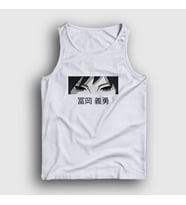 Presmono Unisex Beyaz Eyes Giyu Tomioka Anime Demon Slayer Kimetsu No Yaiba Atlet 298323tt (Beyaz)