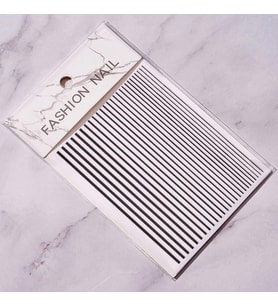 Adanil Nail Art Kendinden Yapışkanlı Şerit Sticker Siyah