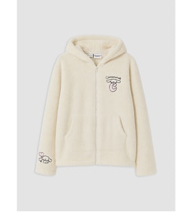 LCW Kids Ekru Cinnamoroll Nakışlı Kız Çocuk Pelüş Sweatshirt