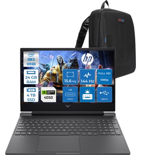 Hp Victus 15-WFA2023NT Intel Core I5 14450HX 24GB Ddr5 4tb SSD RTX4050 6gb 15.6" IPS Fhd (1920 x 1080) 144HZ 300NIT Freedos Taşınabilir Bilgisayar BY2K1EAF10 + Zetta Çanta