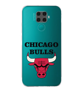 Huawei Mate 30 Lite Uyumlu Kamera korumalı Kapak Chicago Bulls Tasarımlı  Şeffaf Kılıf