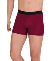 Pamuk Modal Likralı Esnek Erkek Boxer Bordo 4476B