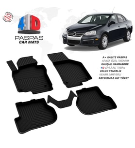 Drs Tuning Jetta 4D Araca Özel Havuzlu Kauçuk Paspas 2005-2010
